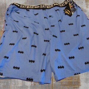 Vintage Batman Boxers Very Soft Light Blue DC Warner Bros New With Tag Sz XL